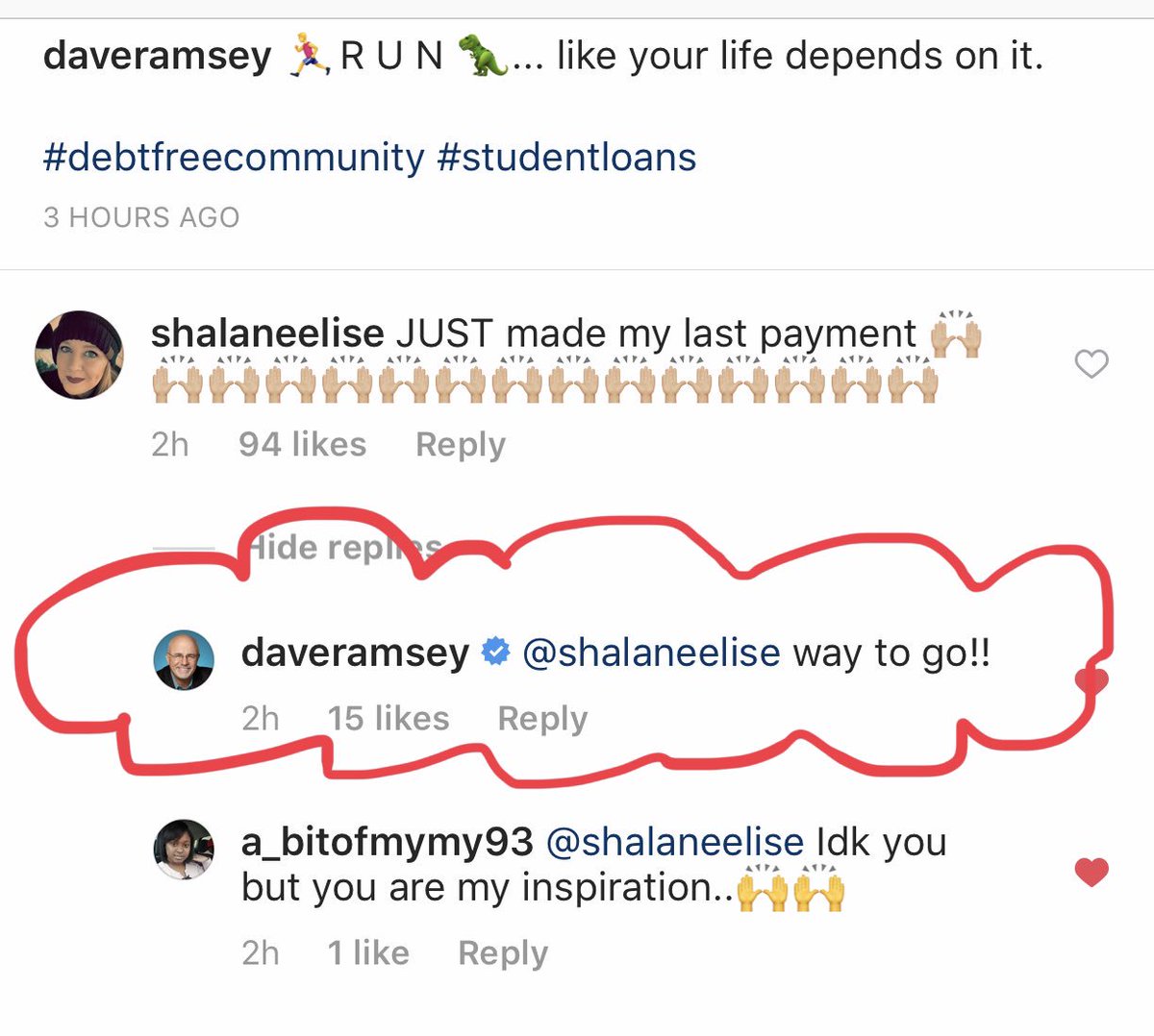 MsShalane's tweet photo. @letscreatemoore is my witness! I squealed when I saw this notification and immediately shared my joy with @williamastein @DaveRamsey #iwillbedebtfree #teachersalary #envelopesystem #icanyoucan #onemoredebttogo #moneynerd #budget #financialpeace #gazellemode https://t.co/EXgbrIPEM4
