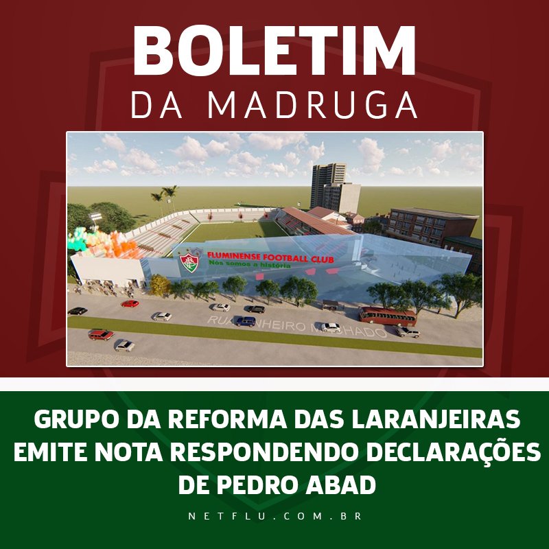 NETFLU's tweet photo. Saiba mais aqui no #BoletimdaMadruga

https://t.co/q9OMpQfBzT

#NETFU #Fluminense #Nense #Tricolor #BoletimdaMadruga https://t.co/YMLRUuIwKx