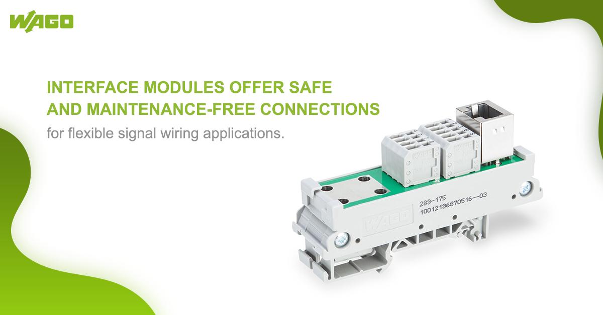 WAGOIndia's tweet image. Safe, maintenance-free connection of signal lines using reliable terminal blocks equipped with CAGE CLAMP® Spring Pressure Connection Technology. For more info, click on the link -  buff.ly/2LLdqB4

#WAGOIndia #InterfaceModules