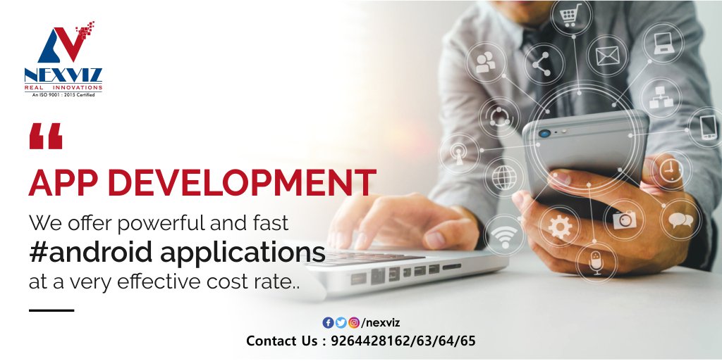 nexvizindia's tweet image. “Mobile is becoming not only the new digital hub, but also the bridge to the physical world. That’s why mobile will affect more than just your digital operations — it will transform your entire business.”
Nexviz_Services_Pvt_Ltd.
#Android_Development
#App_Development