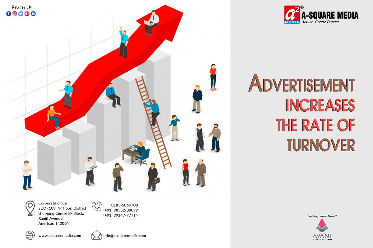 A_SquareMedia's tweet photo. Advertisemnt increases the rate of turnover. #Asquare #Avant #marketing #onlinemarket #digitalmarketing #FM #radio #radioPartnership #webdesign #creative #webdevelopment #graphicsdesign #branding #indoorPrinting #outdoorPrinting 
📱: (+91)9855288099, 0183-5060708 https://t.co/uFYzPBIyCa