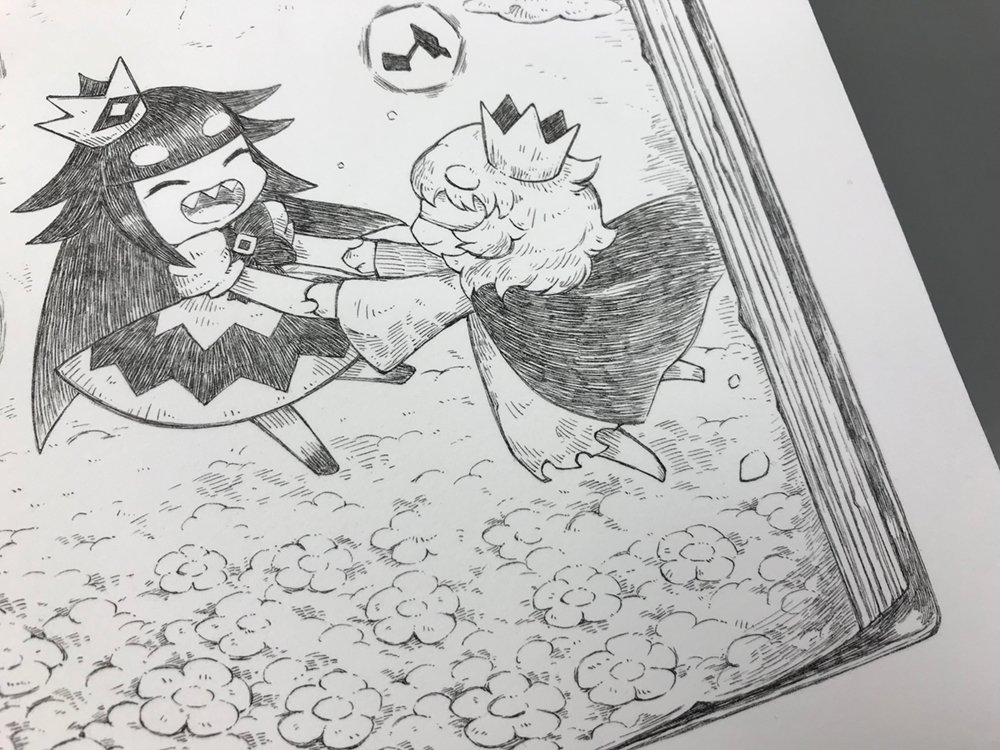 わるい王様とりっぱな勇者 好評発売中 500rtを達成しましたので完成したイラストの全体を公開 実は左側にもイラストが続いていました 姫と王子 そして狼が幸せそうに踊るイラストです こちらの描き下ろし原画がもらえる貴重なチャンスですのでrtを わるい王様とりっぱな勇者 好評発売中 500rtを達成しましたので完成したイラストの全体を公開 実は左側にもイラストが続いていました 姫と王子 そして狼が幸せそうに踊るイラストです こちらの描き下ろし原画がもらえる貴重なチャンスですのでrtを
