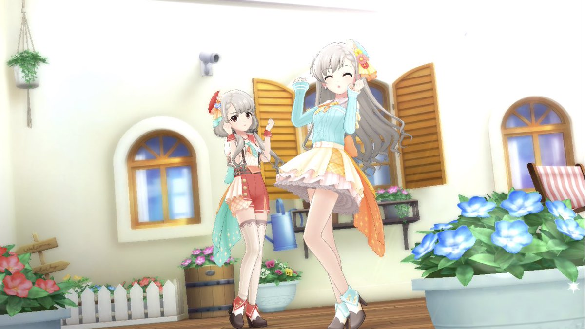 ClockShop_CAS's tweet photo. はー＆なーのSSRお迎えしました。
#デレステ https://t.co/wcDwUFbP3i