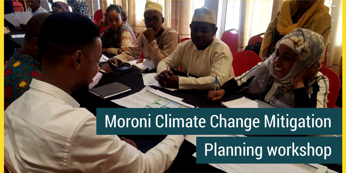 ICLEIAfrica's tweet photo. Helping develop & conceptualize #ClimateChange #mitigation projects to support local municipalities in reducing their emissions in compliance with the #ParisAgreement in #Moroni #Comoros
More info on our #CAPsProject: https://t.co/KfvlSv1GDy #ClimateAction #ClimateActionPlanning https://t.co/kbqqBeo51t