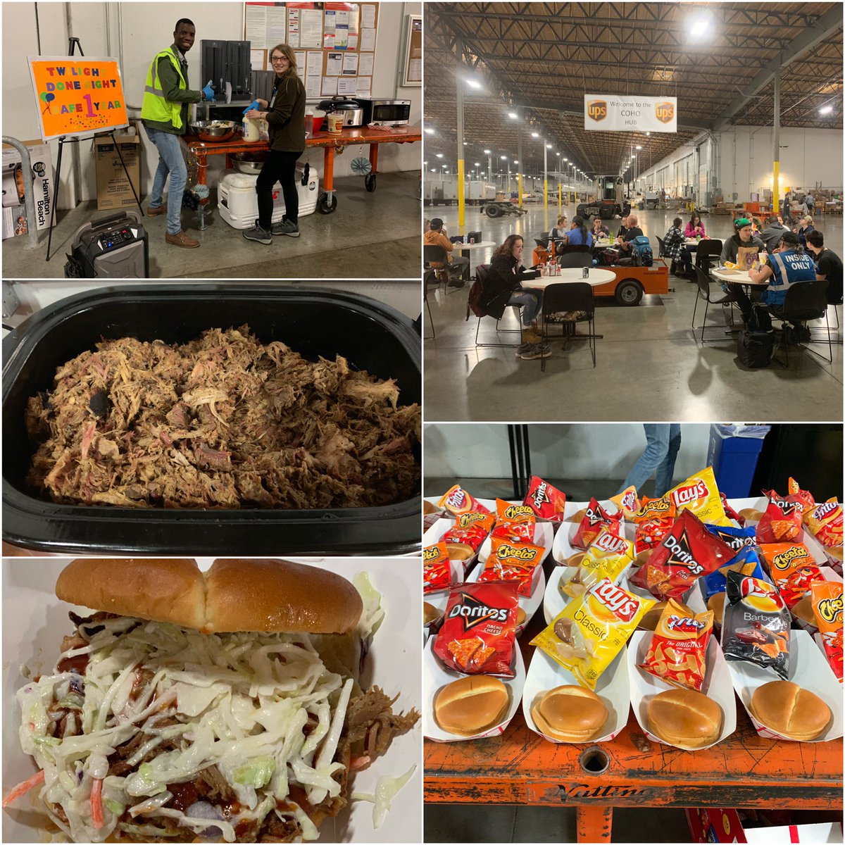Good job COHO Hub! Thank you for working Safe! Thanks Chef Ryan for the DELICIOUS pulled pork sandwiches! <a href="/rpg4169/">Ryan Gallegos</a> <a href="/UPSCOHONIGHT/">UPS COHO NIGHT</a> <a href="/NEHUBPEAK/">NE HUBs</a> <a href="/NorthwestUPSers/">Northwest UPSers</a> <a href="/ExperienceUPS/">Experience UPS</a> <a href="/krg726/">Kari Wilson</a> <a href="/MaxwelljHenry/">Maxwell</a>