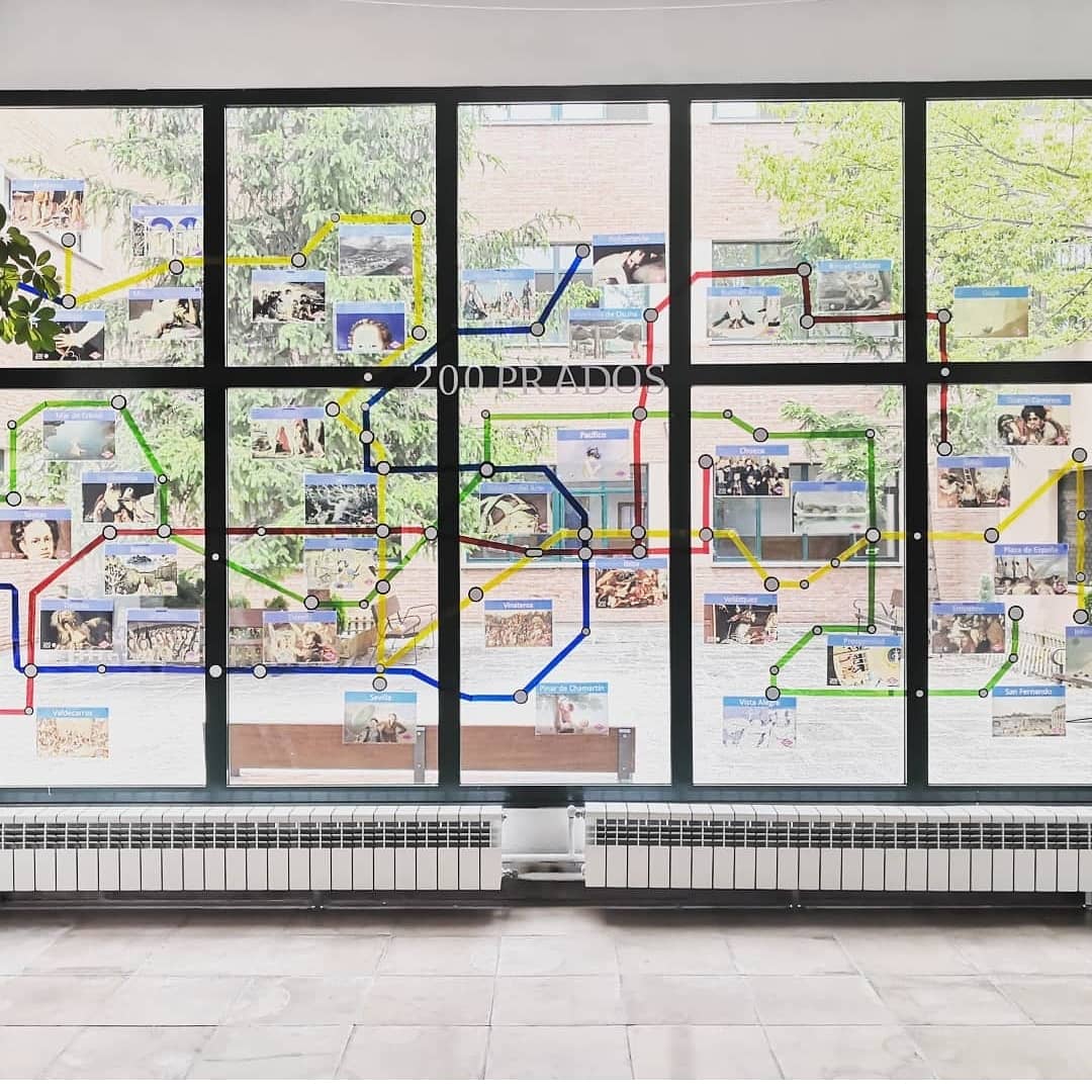 IesMARIAdMOLINA's tweet photo. ¡Concluido nuestro plano del Metro del Arte! Estaciones del @metro_madrid con lienzos del @museodelprado #prado200 #metro100 #200prados https://t.co/46kwXVNPgx