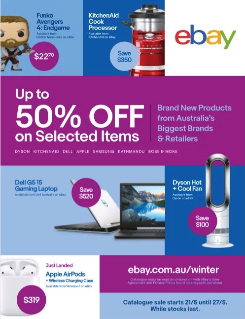 Wow ... for the FIRST TIME EVER, web giant #ebay are PRINTING 2 million catalogues to send out to Aussie homes ...

Even online businesses can benefit from the power of print.

Story: insideretail.com.au/news/two-milli…