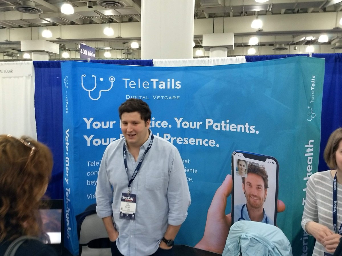 LangCenter_CBS's tweet photo. Seen at CBS ALLEY at #techday NY: @teletails co-founded by Clay Bartlett '18! is an innovative digital pet care platform that extends relationships between veterinarians and pet owners beyond the walls of an animal hospital. @Columbia_Biz #techdaycbs #cbsstartups https://t.co/I4zN8uFhtw
