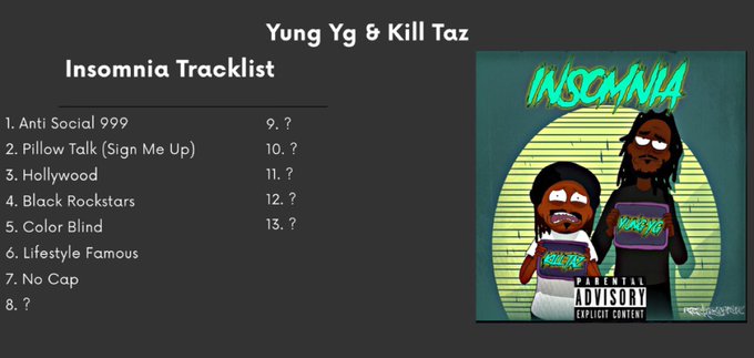 🚨Insomnia EP is coming soon🔥 Here&rsquo;s the track list  #ThursdayThoughts #ThursdayMotivation #FirstToRealTime<a href="/tag/music"class="tags"><span>#music</span></a><a href="/tag/thursdaythoughts"class="tags"><span>#thursdaythoughts</span></a><a href="/tag/insomnia"class="tags"><span>#insomnia</span></a><a href="/tag/sleep"class="tags"><span>#sleep</span></a><a href="/tag/missouri"class="tags"><span>#missouri</span></a>