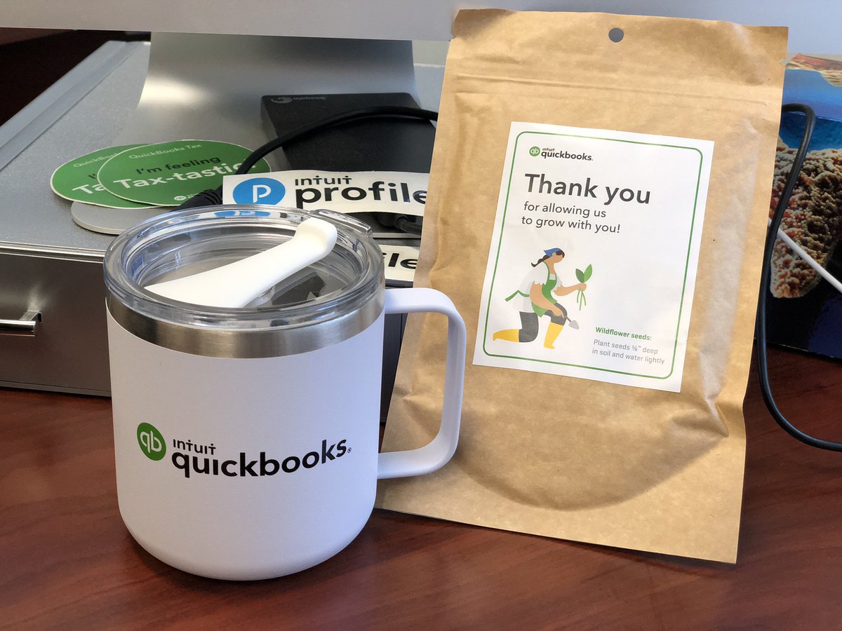 likeitwasmine's tweet photo. @mistymegia @IntuitAccts Thank you for the thoughtful gifts!  I received them on the heels of #GetConnectedVan Now I just need to find a pot to start growing the seeds in! #sparkjoy #1klives https://t.co/BJQQNNraJn