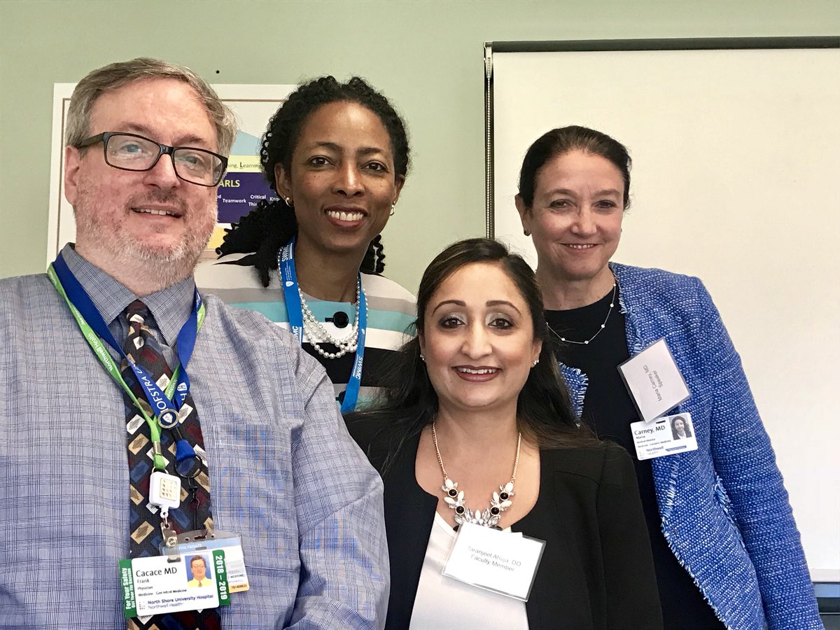 DrAhuja's tweet photo. My favorite physicians in one frame! Happy day! @tilimd @MCarneyMD @cacace_frank @ZuckerSoM #SWIMC2019 https://t.co/EBOIIatA56