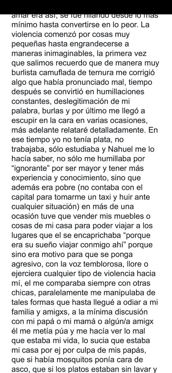 eleganterisa's tweet photo. Comparto aquí también mi historia. Todos los ataques de pánico y el miedo de todos estos años que produciste con tus abusos de carácter sexual, físico y psicológico hoy cambian de bando. Esta es nuestra venganza NAHUEL LUNA, contar nuestros infiernos. Relajate y gozá. https://t.co/znJADSOgE4