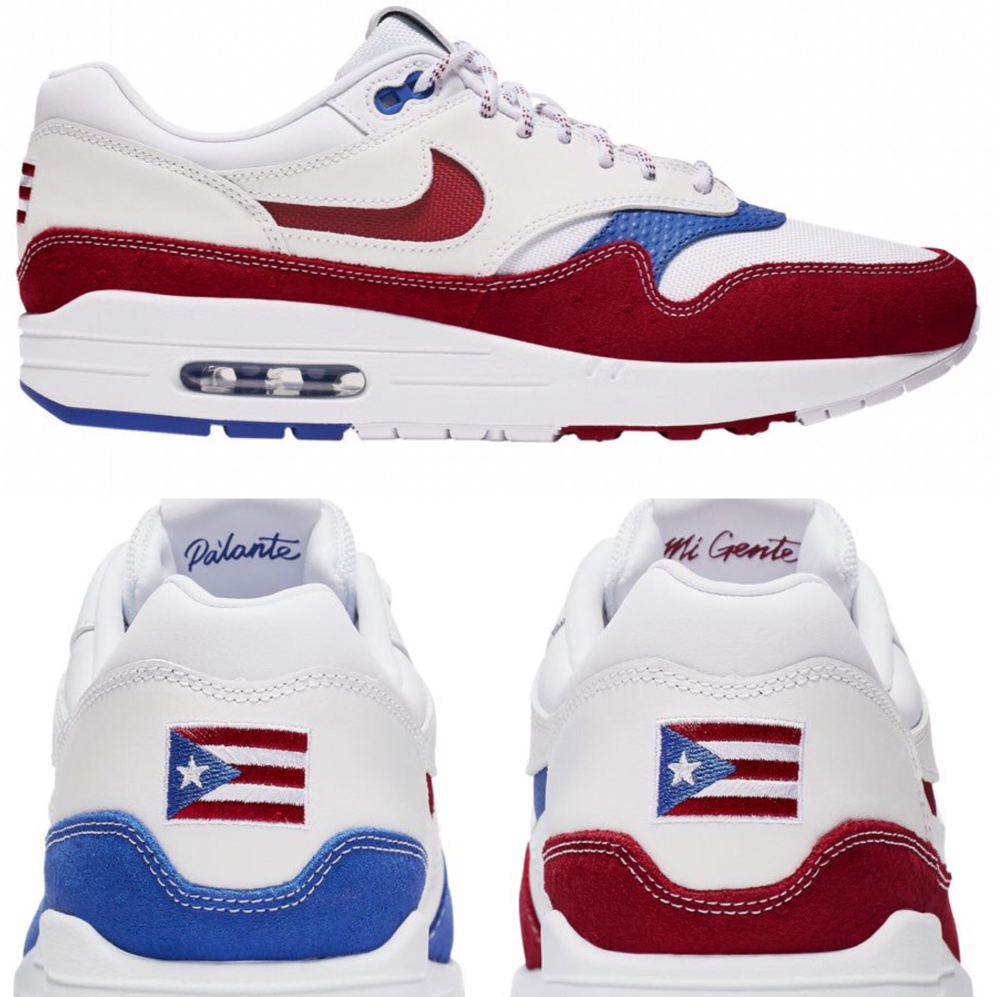 Controlar Escudriñar Preguntarse Maratonespr.com on Twitter: "Compañía Nike lanza unos tenis con la bandera  de Puerto Rico. Los mismos también llevan un mensaje impreso que lee “Pa'lante  mi gente”. El modelo de tenis son los