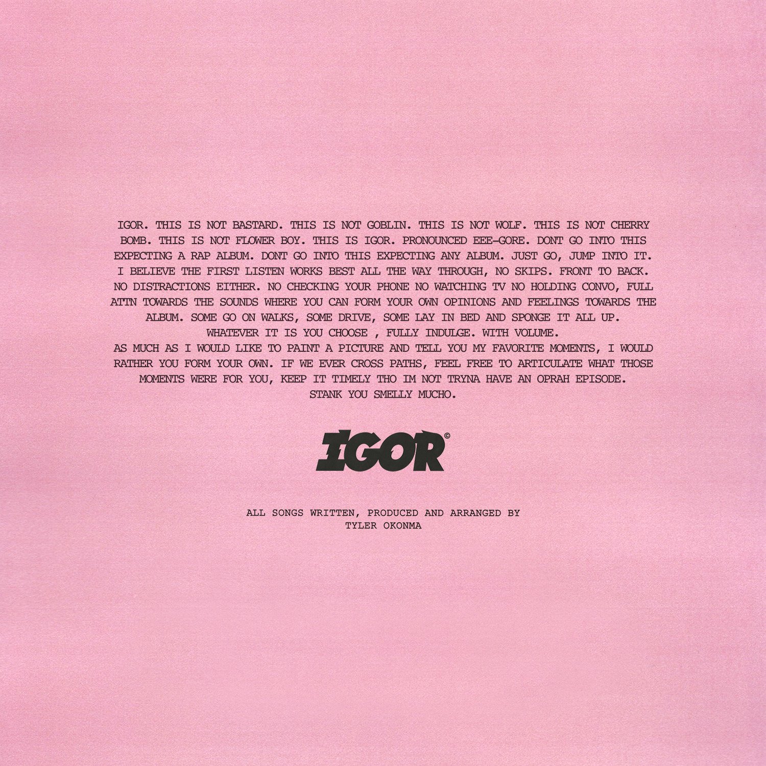 tyler the creator - IGOR  Tyler the creator, Tyler the creator