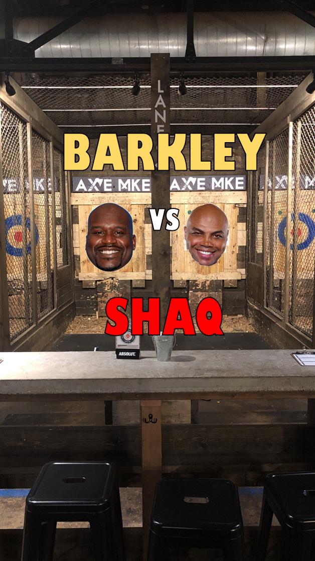 Hey #MKE - Sir Charles vs. <a href="/SHAQ/">SHAQ</a> axe-throwing competition. Who's in? We'll bring the axes and beers. #shaq #NBAPlayoffs @NBAonTNT @tntinsidethenba #shaqVScharles #axemke <a href="/Bucks/">Milwaukee Bucks</a> <a href="/onmilwaukee/">OnMilwaukee</a>