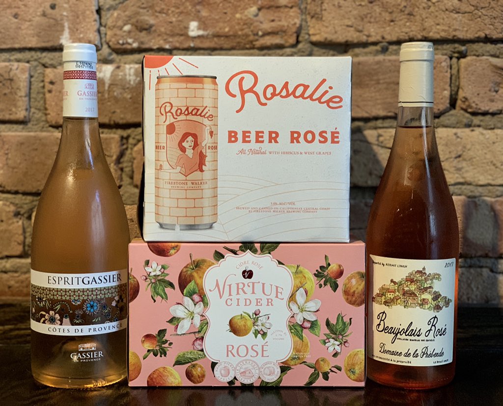 FischmanLiquors's tweet photo. It’s that time of the year! We have Rose styles in wine, cider &amp; beer!  

#rosewines #roséciders #rosebeer #fischmanbottleshop https://t.co/9DWbrskxlH