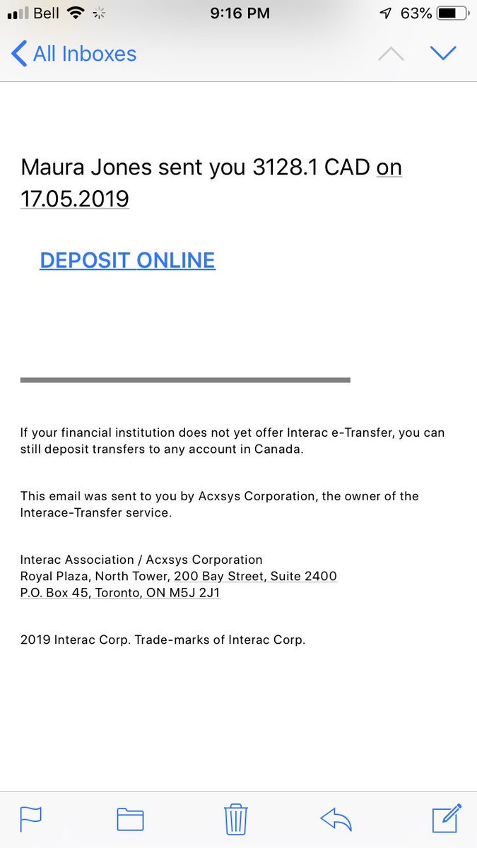 Hey <a href="/INTERAC/">INTERAC</a> ... I think you have a scammer pretending to be you... please investigate :)