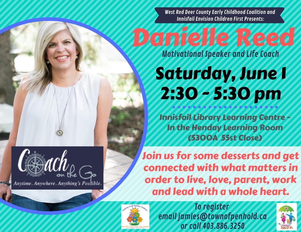wrdceyc's tweet photo. Only a couple more weeks until we host Danielle Reed! Be sure to reserve your spot or you will miss out on a great speaker, delicious desserts and door prizes too! #Innisfail #Penhold #Springbrook #Bowden #SpruceView https://t.co/WRrKiHWJMi