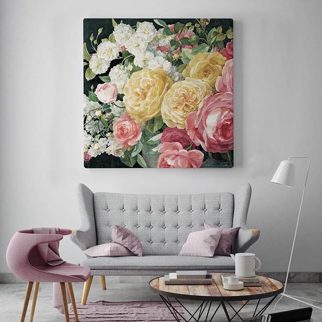 These are no wall flowers. Loving that the pastels pop on the black background. ⁣
Antique Roses on Black Crop by Danhui Nai⁣
⁣
#flowers #flowerpower #floralart #boldflorals #bigart #walldecor #decoratewithart #artpublishing #roses #pastels #pastelart… bit.ly/2JLrsAg