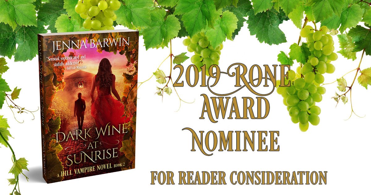 JennaBarwin's tweet photo. Dark Wine at Sunrise is "Sensual, sophisticated and sinfully addictive!" ~InD'tale Magazine
#RONE2019 Nominee! Please vote! https://t.co/Yd4slJ5skY
#PNR #paranormalromance #amreading #urbanfantasy #ahagrp https://t.co/A4Vw0XEMM0