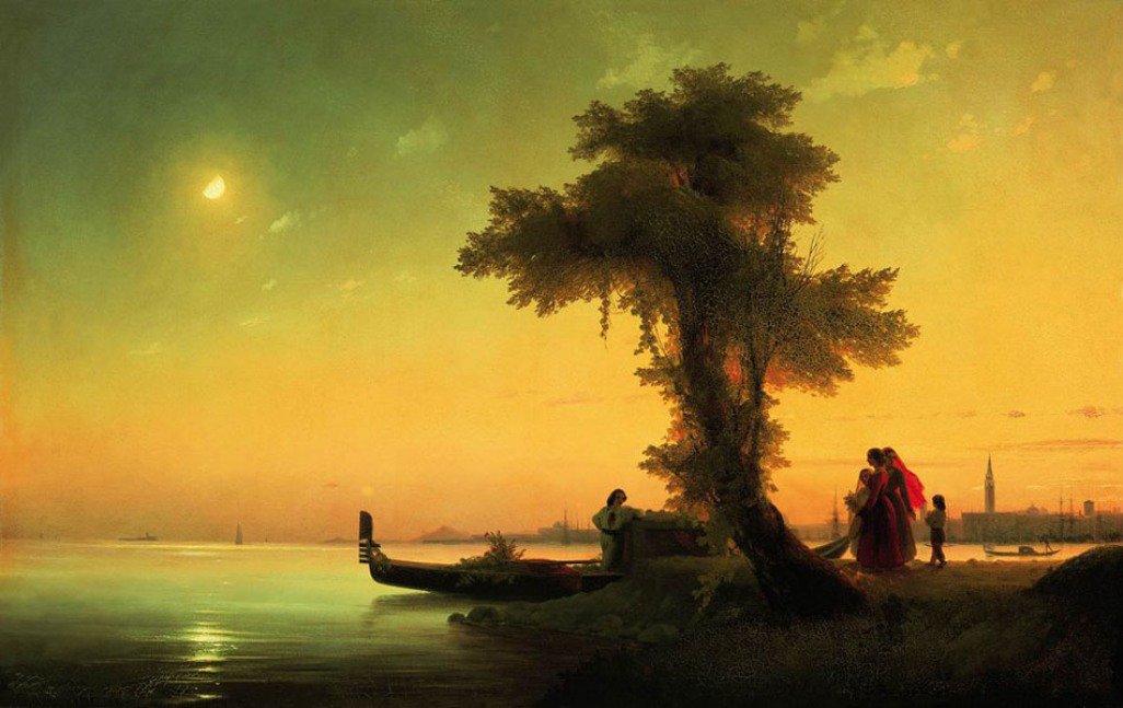 Here's another Aivazovsky for this thread, just because I like it... "View of a Lagoon in Venice."