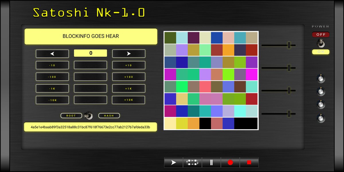 bitcoinaudio's tweet image. WIP(Concept) {#bitcoinaudio + #bitcoincolors}
return @TheNakamoTones;