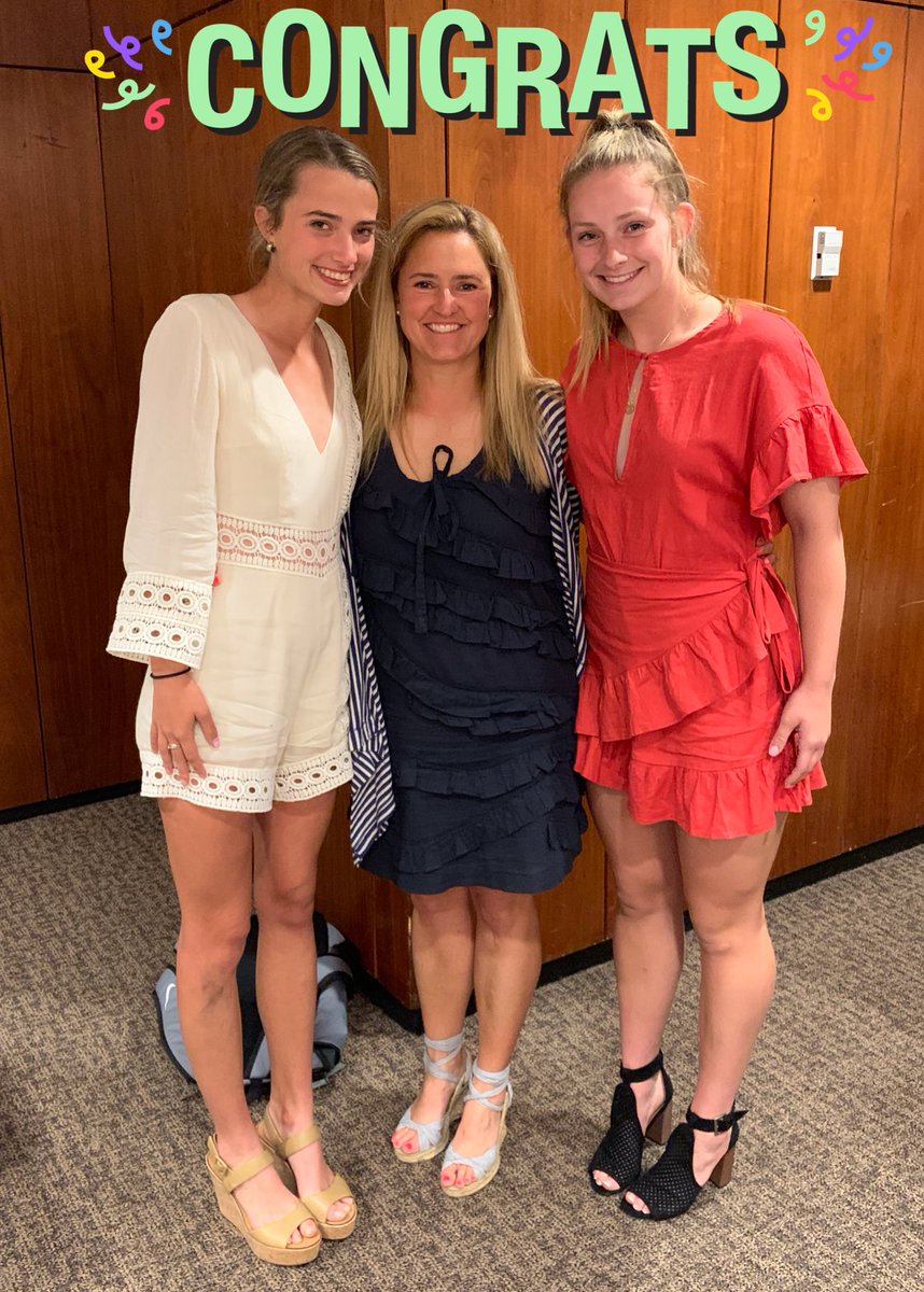 Congratulations <a href="/kimel_caroline/">caroline kimel</a> for winning the Gibbons Spirit of Sport Award🥳 Congratulations to <a href="/grace0new/">Grace New</a> for being one of the finalist for Athlete of the year🤗 What a privilege to celebrate you both tonight!