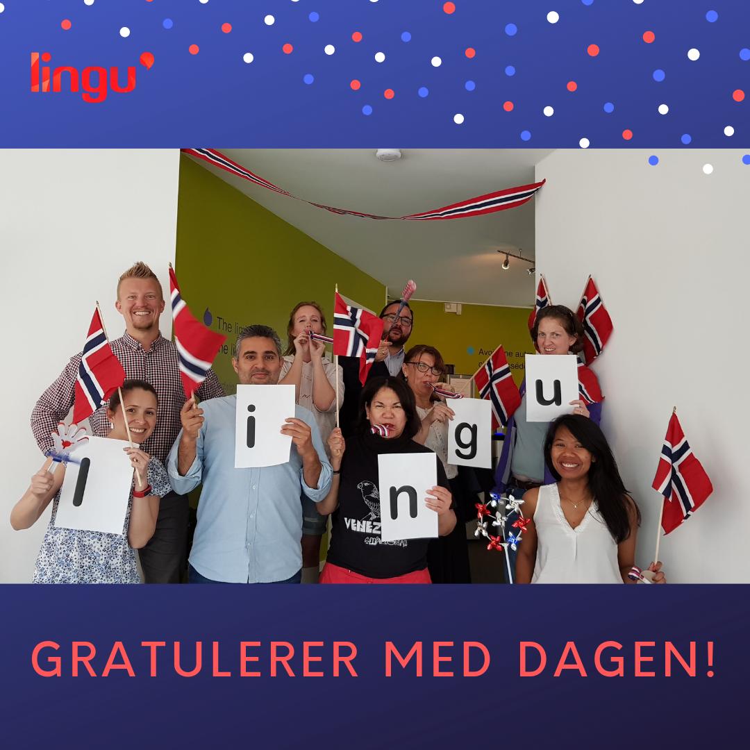 Lingu ønsker alle sine elever, lærere, venner, bekjente, følgere og kunder en fantastisk flott 17. mai feiring! 
🇳🇴 🌭🎉🍦🎈

.
.
#17mai #nasjonaldag #constitutionday #partytime #letsparty #language #course #norge #norway #linguno #oslo #stavanger #bergen #sandnes #online
