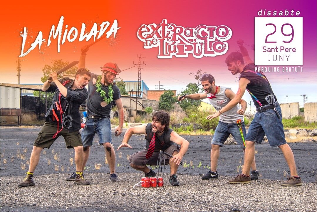 Els4GatsNonStop's tweet photo. ‼️Primera confirmació de La Miolada 2019‼️El grup de punk rock de Tarragona, @extractoDlupulo actuarà a la segona edició de la festa La Miolada! El proper 29 de Juny vindran a Riudecols per viure una gran nit de concerts! #LaMiolada19 https://t.co/qMQKI0sibn