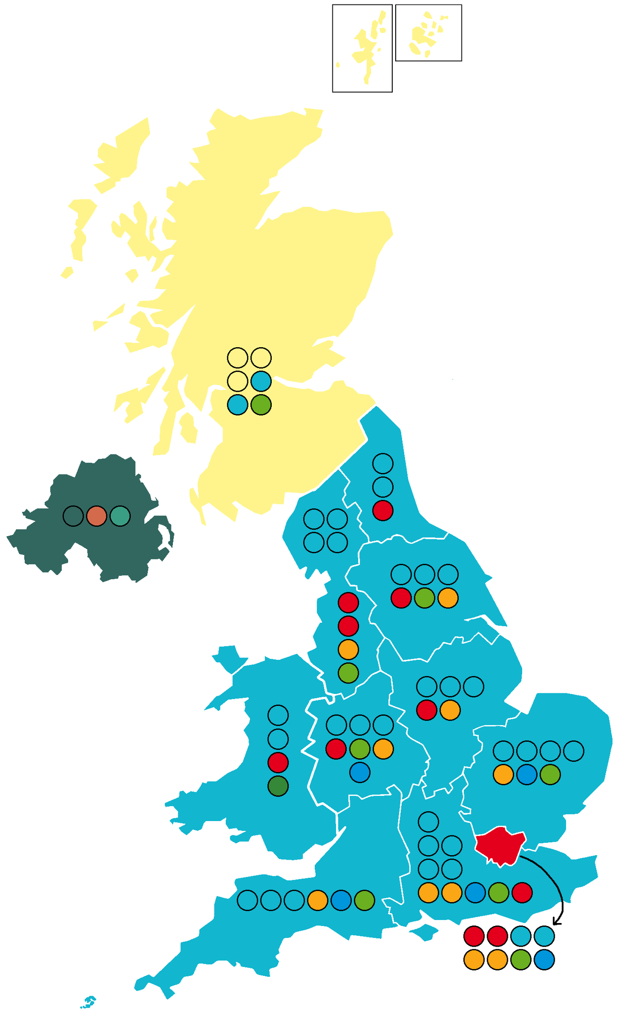 UK EU Election Map