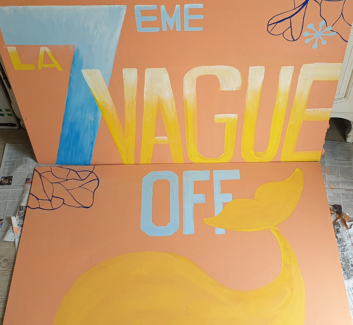 Le Festival de  <a href="/La7Vague/">Festival La 7ème Vague</a> approche !.. Dernière ligne droite pour la déco du camion com😁
#concerts #communications
