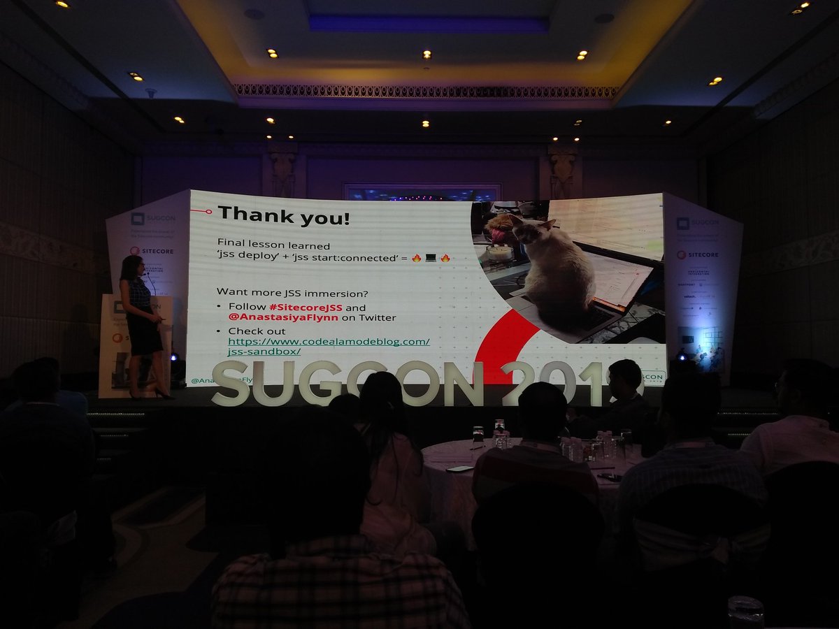 geriapranav's tweet photo. Great session on "Sitecore JSS Immersion". Can't wait to dive more into Sitecore JSS.
Thank you @AnastasiyaFlynn 
#sugcon2019india #SUGCONINDIA2019 #Sitecore https://t.co/vdtL68nV5O