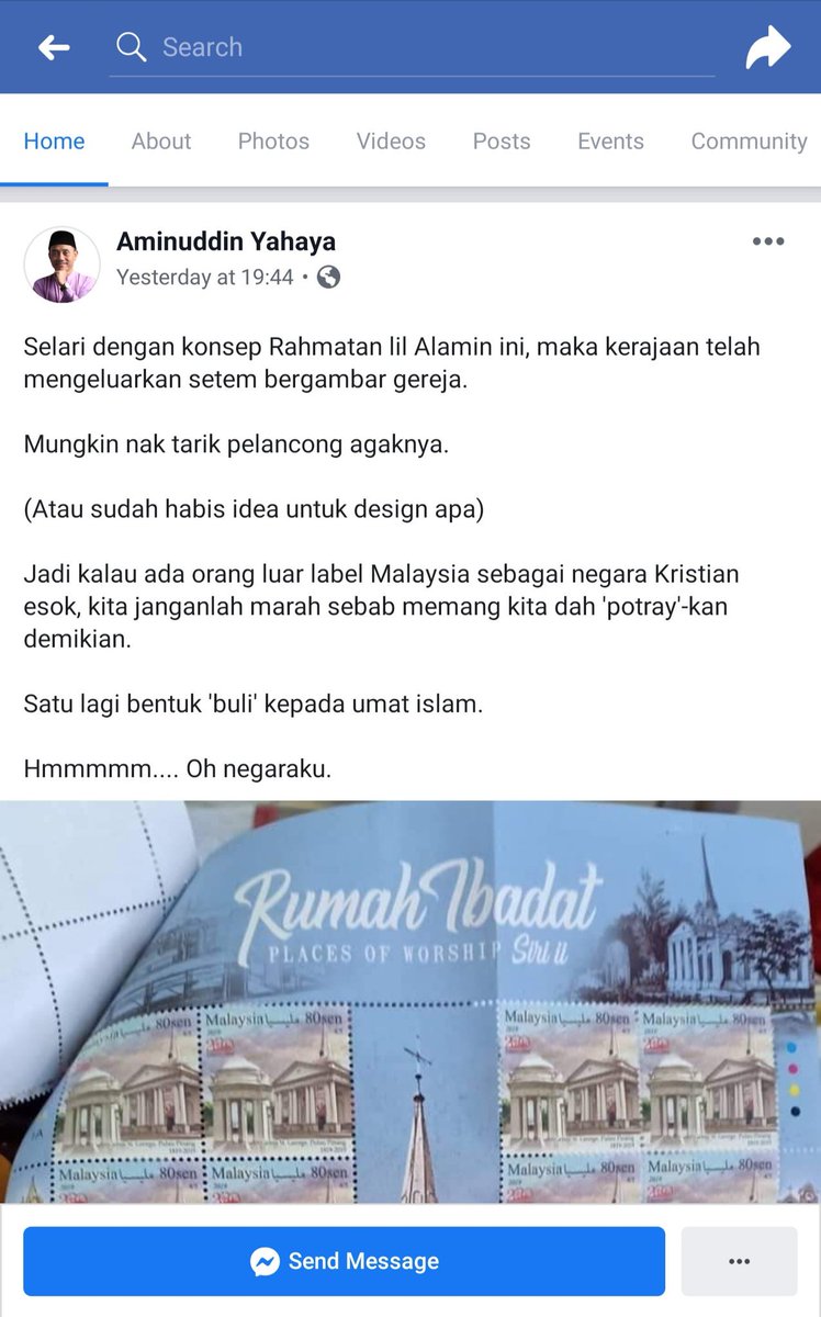adrianlimcheeen's tweet image. Presiden ISMA punya akhlak &amp;amp; iman blh runtuh akibat..... SEKEPING SETEM.

1. Setem 'Rumah Ibadat' wujud sejak Nov 2016.
2. Setem 'Rumah Ibadat' kesemuanya 5 jenis. Bkn gereja je. Ada masjid, gereja, kuil, gurdwara &amp;amp; tokong.

Bodoh &amp;amp; bebal tu free. Tapi jgnlh kau borong semua.