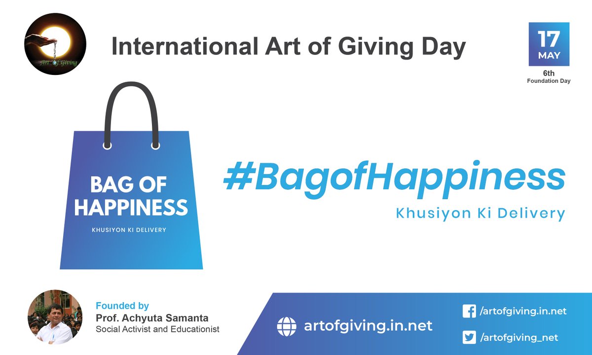 #BagOfHappiness to spread happiness this International Day of #ArtofGiving