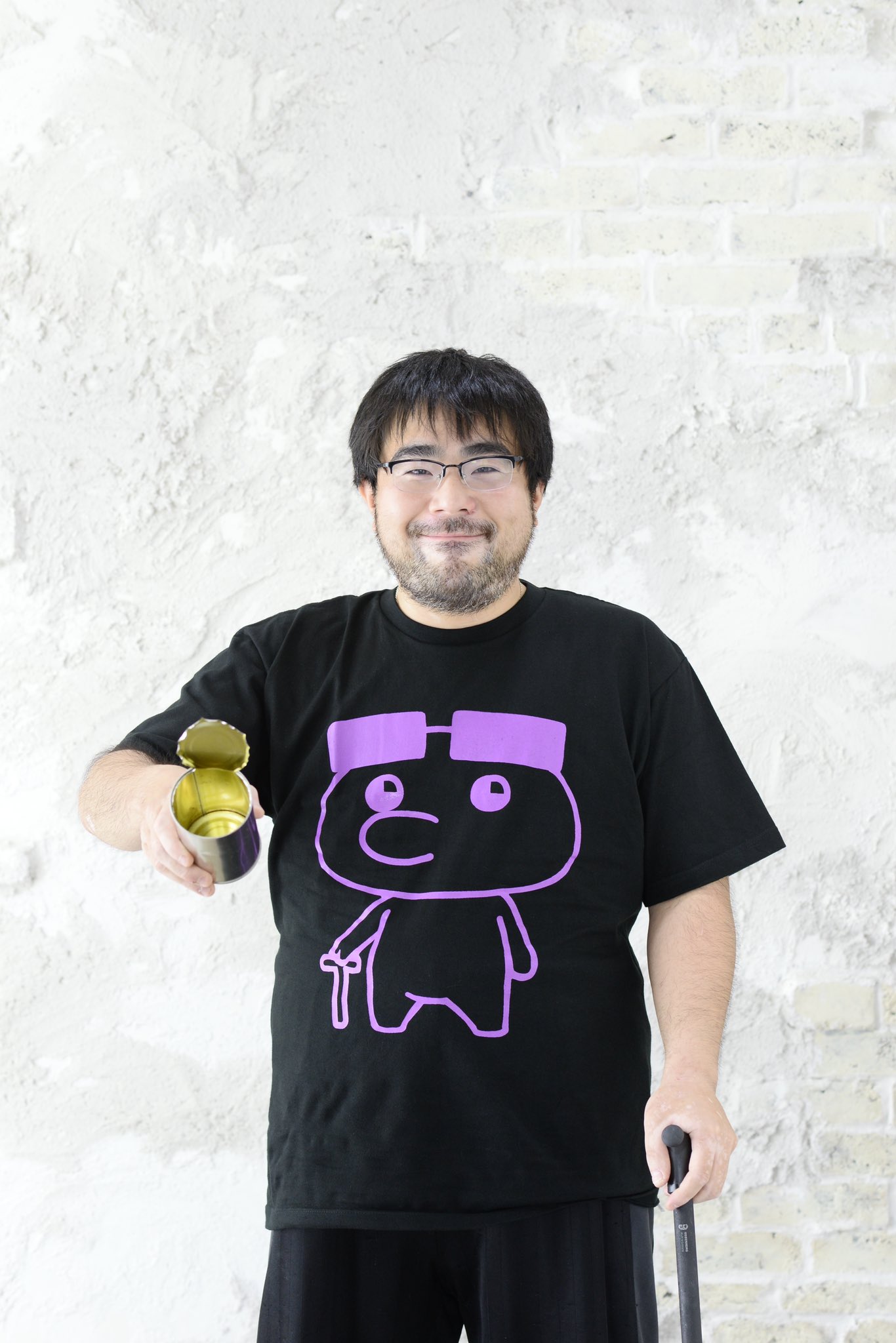 よっさん 黒之 缶 つ 杖