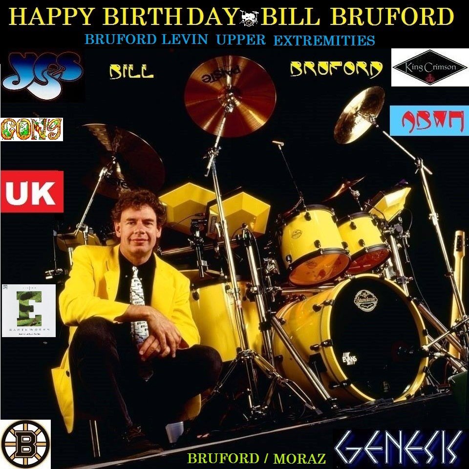 One of my favorite musicians in the world. Happy Birthday, Bill Bruford. 70 years-old today ... 