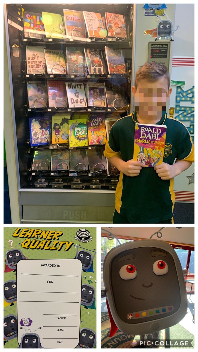 VERY EXCITED trip to the book vending machine for the first recipients of our learner quality awards, presented by WhyFI. One student said, ‘do I get to keep the book FOREVER!!’ @Clapturn #qualityliteratureineveryhome #kidsneedbooks #visiblelearning