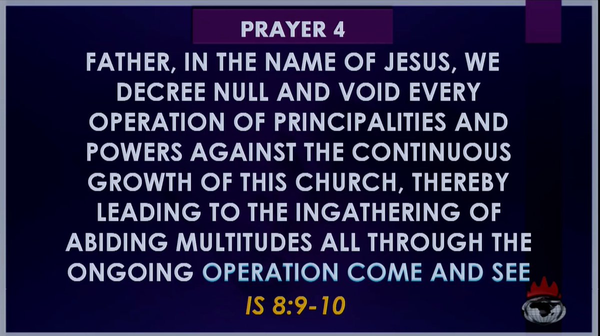WinnersChapelNL's tweet photo. #OpComeAndSee Covenant Hour of Prayer (#CHOP), FRIDAY., MAY 17TH, 2019 - PRAYER POINT | Winners' Chapel International - The HOME Of SIGNS & WONDERS, Worldwide | #DivineGuidanceGatewayToAWorldOfExploits | #WinnersAt38 | #Year2019 #IHaveDominion |: https://t.co/66jFz1pRhb