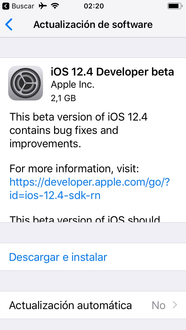 damiantiscornia's tweet image. #iOS124 beta