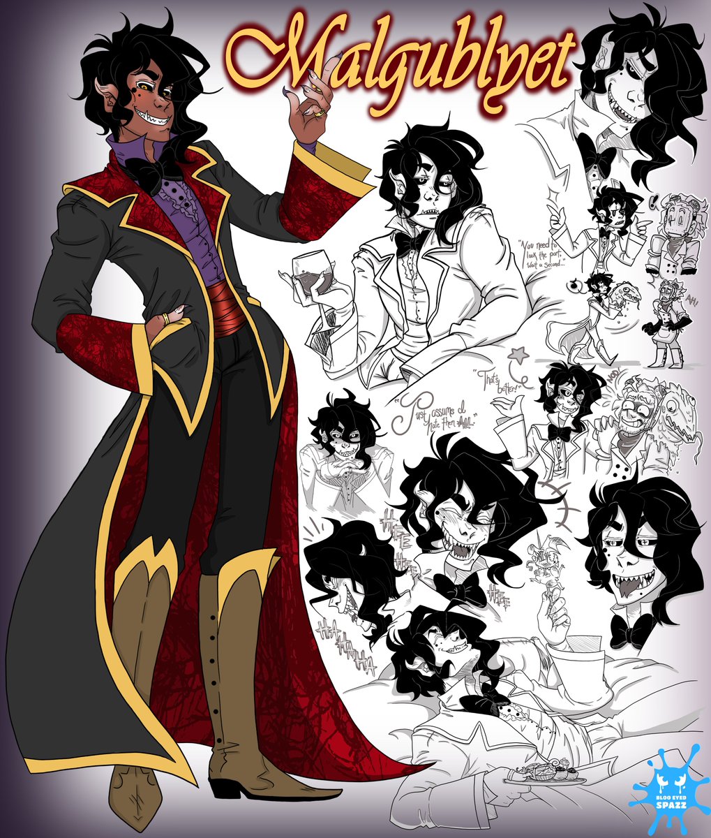 BlooeyedTroll's tweet photo. Behold! God of Goblins, the magnificent: Malgublyet!
Finally ended up finishing a nice character design piece of him.
@MajorSpoilers #criticalhit #criticalhitpodcast #Malgublyet #fanart https://t.co/VO1k6FF1vl