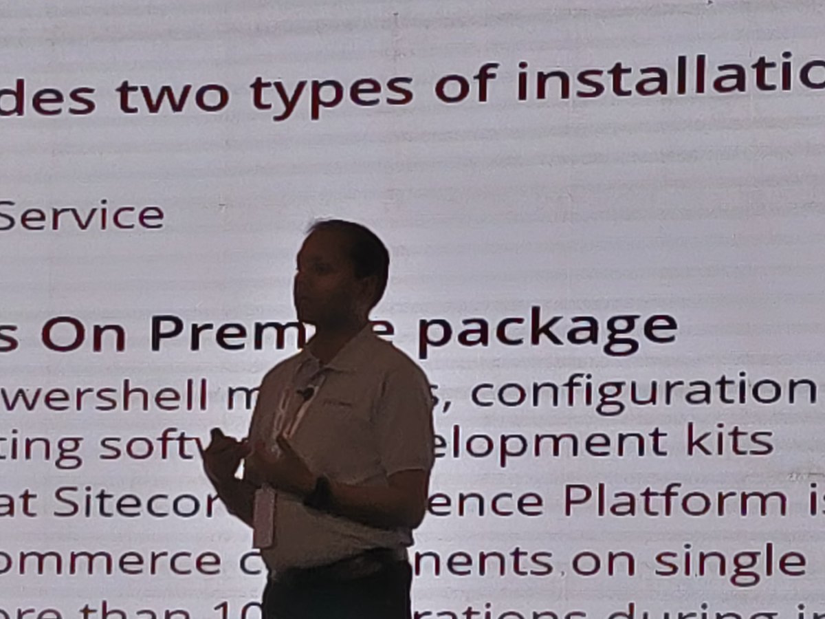 mannitweet's tweet photo. Great demo by Vipin about how to install and configure commerece #sugcon2019india #sitecore #contentbloom https://t.co/W0el3kIF0f