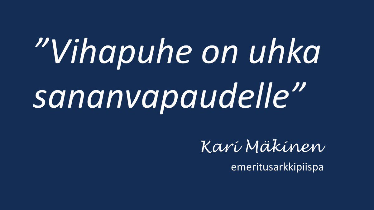 Työryhmä toivoo seuraavalta hallitukselta linjauksia #vihapuhe’en kitkemiseksi #seisvihapuhe <a href="/oikeusmin/">Oikeusministeriö</a> <a href="/okmfi/">Opetus- ja kulttuuriministeriö</a> 
intermin.fi/artikkeli/-/as…