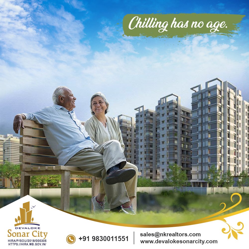 Blessed with tranquillity and pampered by serenity, the quiet and sublime senior citizen lounge at #DevalokeSonarCity is the perfect place for our grandparents to chill. #LifeGotBetterAtSonarCity #FlatsInSouthKolkata