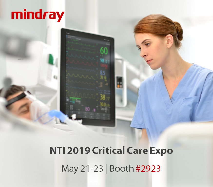 MindrayGlobal's tweet photo. Come by booth #2923 to witness the exciting debut of our latest cutting-edge technologies, the #BeneVision N Series patient monitors, in North America. It brings an interactive experience and a unique patient monitoring workflow like none other. Be the first to see it at #NTI2019 https://t.co/uwqxGPEThT
