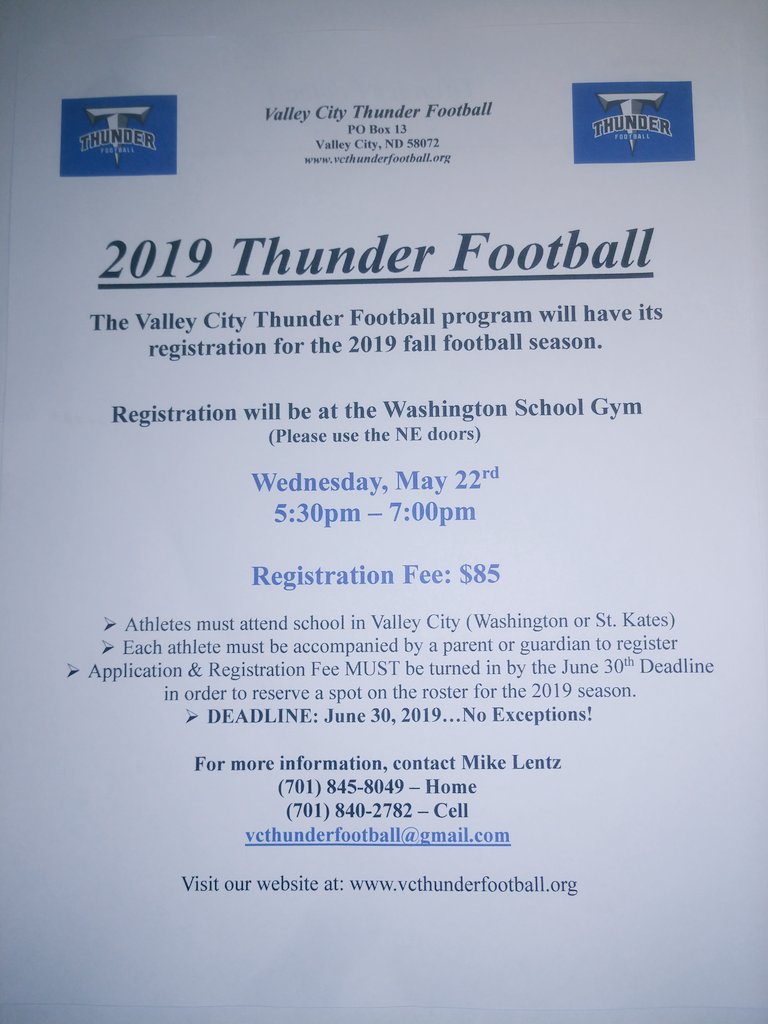 VC Thunder Football tweet media
