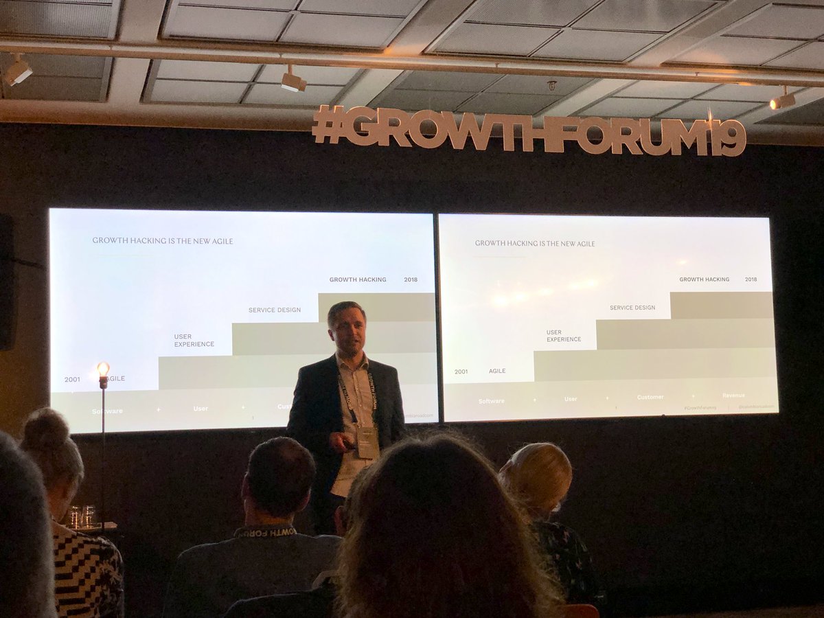 “#growthhacking is the new #agile” - by <a href="/sampoha/">Sampo Hämäläinen</a> &amp; <a href="/laurieloranta/">Lauri Eloranta</a> founders of <a href="/columbiaroadcom/">Columbia Road</a> 
#GrowthForum19
