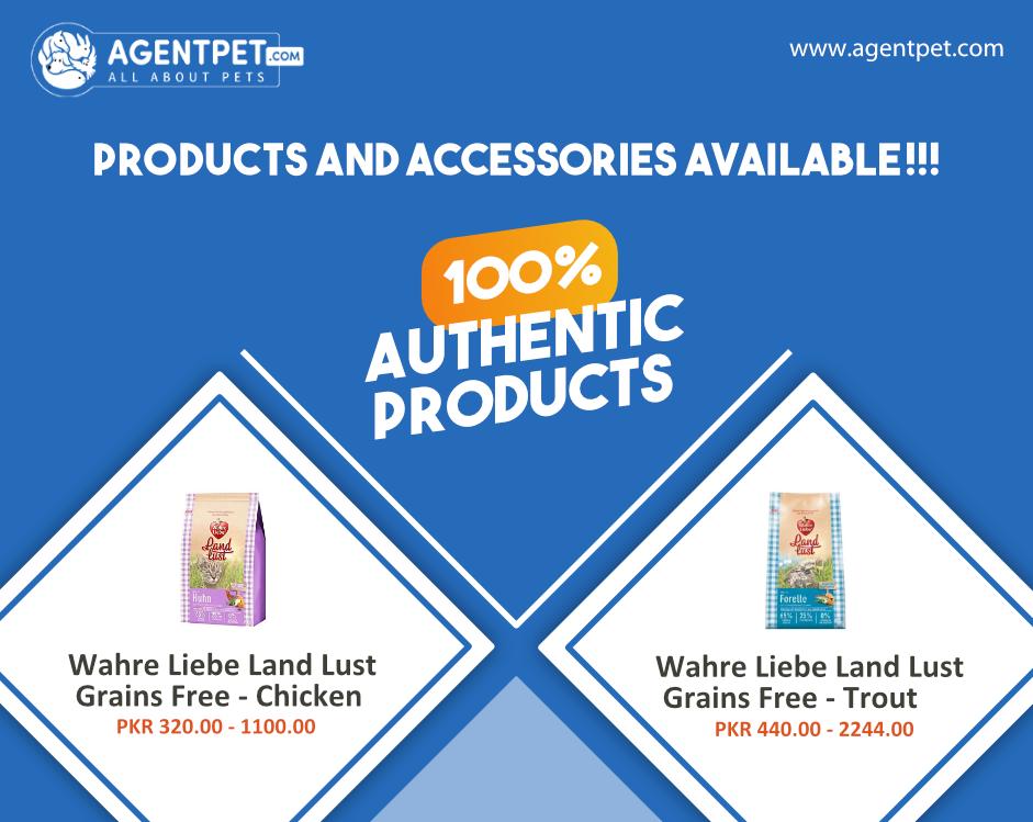 agentpetdotcom's tweet image. Wahre Liebe Land Lust Grains Free - Chicken PKR 320.00 - 1100.00

Wahre Liebe Land Lust Grain Free - Trout PKR 440.00 - 2244.00

#AgentPet #BuyandSel #PetAccessories #DogBeefbone #Bone #BeefBoneDog #petsaaltechnologies #PetBone  #CatLove #LoveCat #Cutecats #Animals #PetProduct