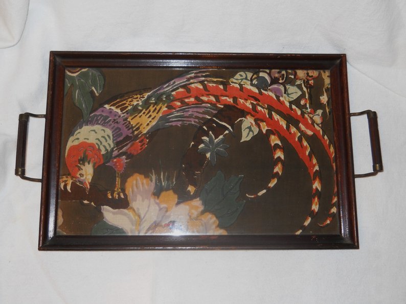 Boondockfinds's tweet photo. Serving Tray Pheasant textile under glass hand painted vintage https://t.co/g7HRS643QE via @Etsy #pheasant #textile #servingthefun #unique #tray #barware https://t.co/FET7uGbaUs