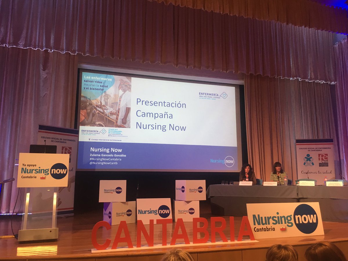 NursingNowCantb's tweet photo. Comienza mesa de presentación de la campaña #NursingNowCantabria en la jornada del #DIE2019 @enfermeriacan https://t.co/rgkN18C2Xz