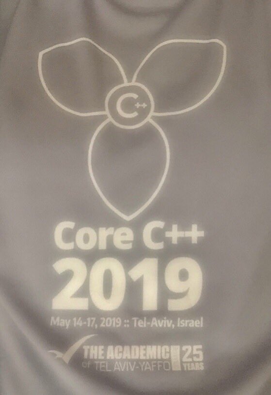corecpp's tweet image. Tees came out really nice!!
#CoreCpp2019